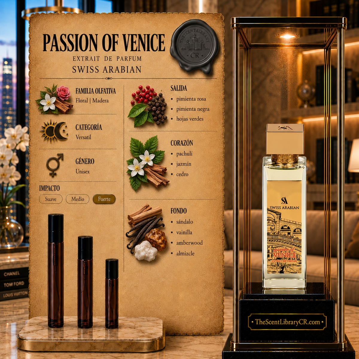 Imagen de notas de Swiss Arabian Passion Of Venice