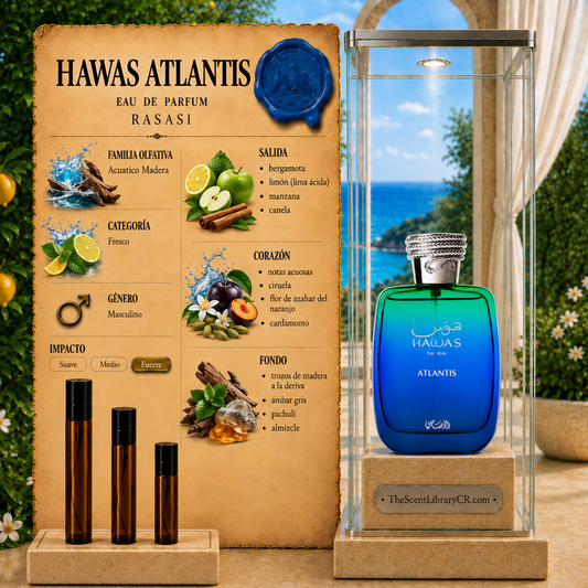 Imagen de notas de Rasasi Hawas Atlantis