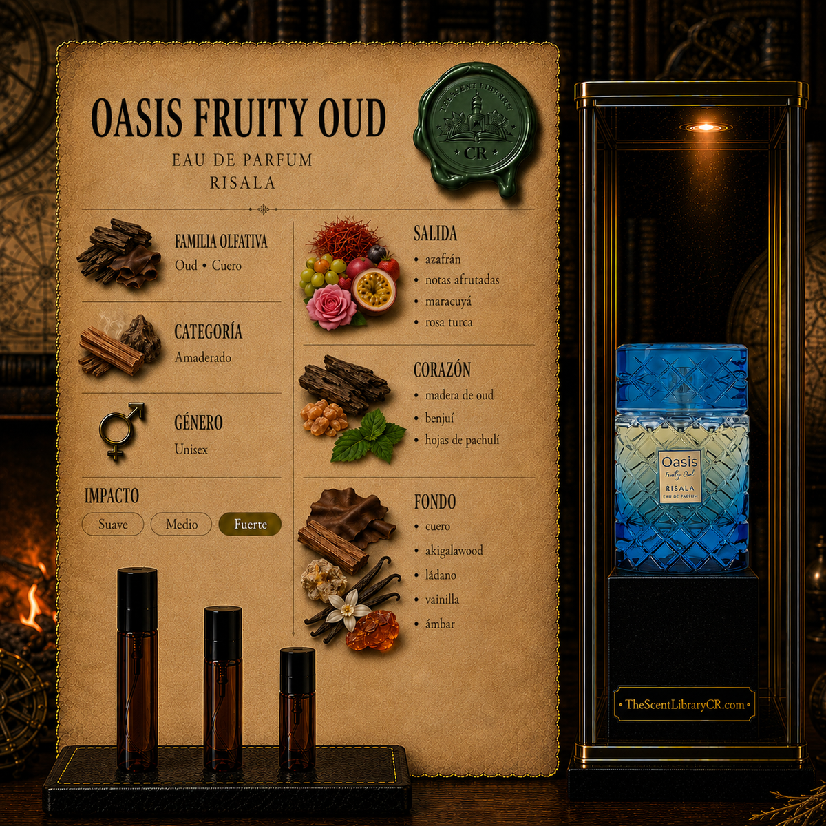 Imagen de notas de Risala Oasis Fruity Oud