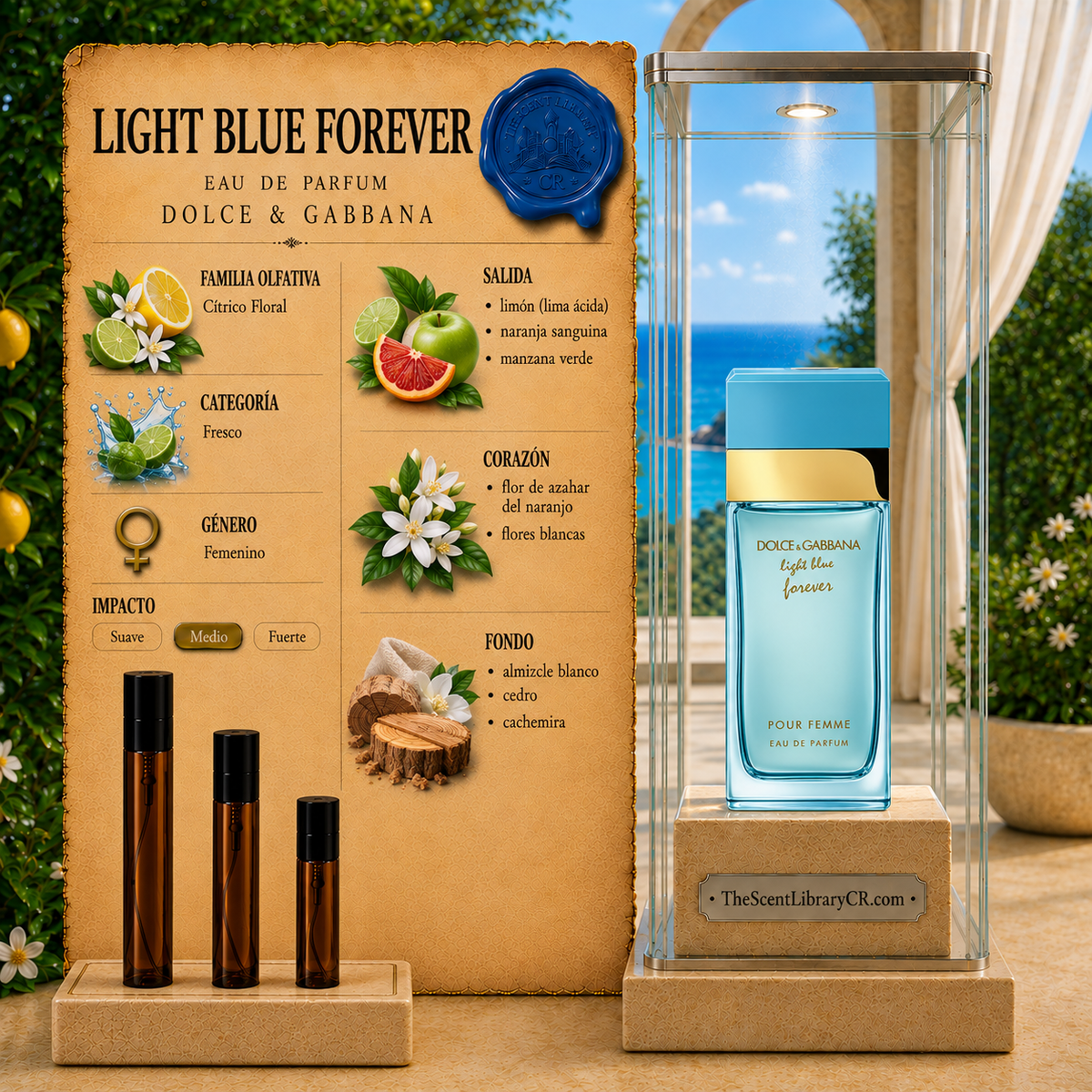 Imagen de notas de Dolce & Gabbana Light Blue Forever (Descontinuado)