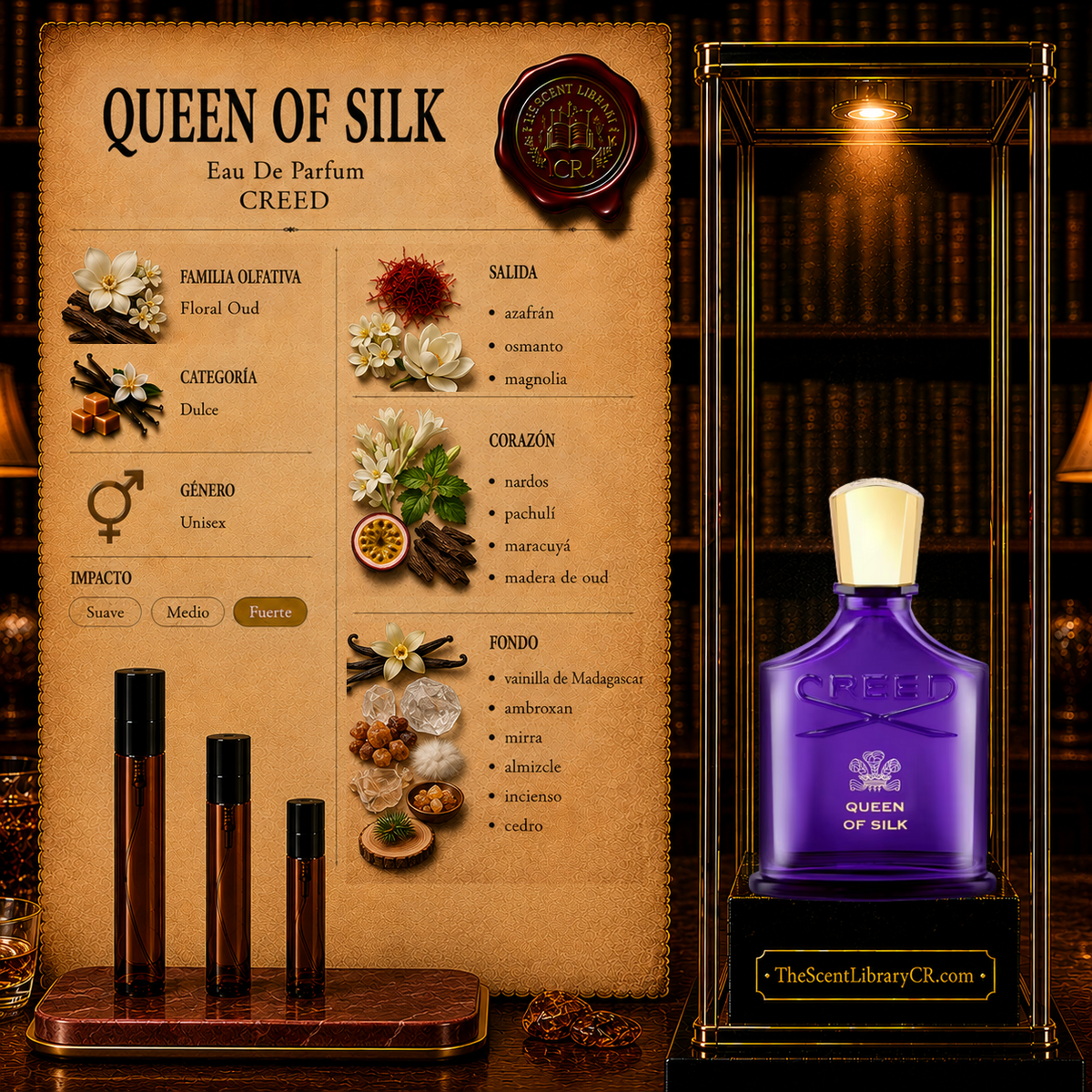Imagen de notas de Creed Queen Of Silk