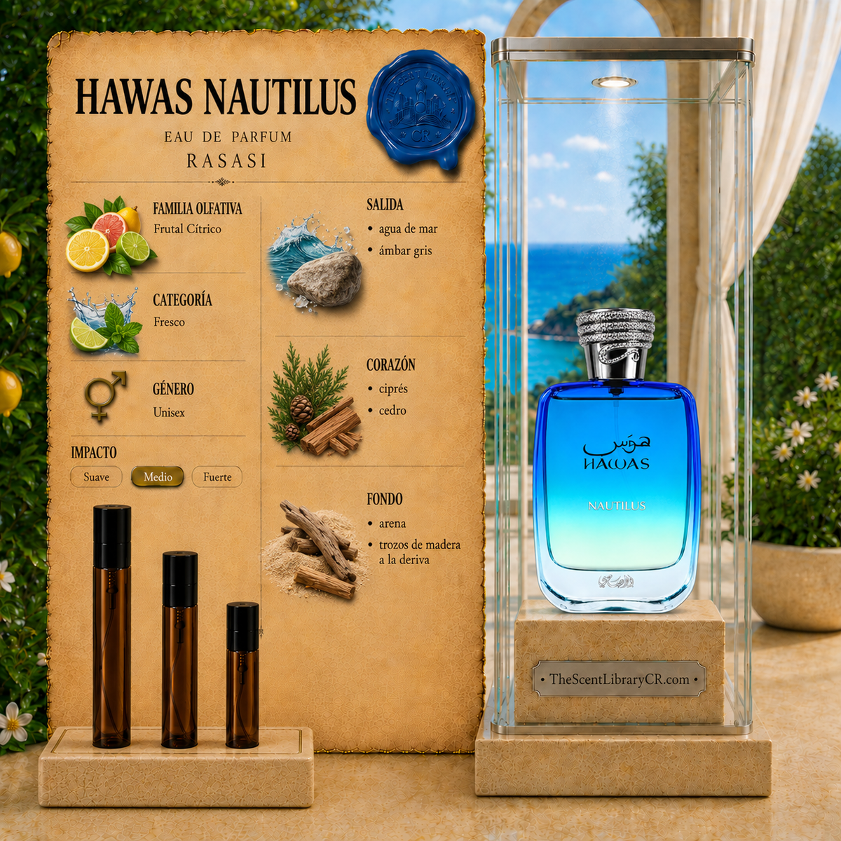 Imagen de notas de Rasasi Hawas Nautilus