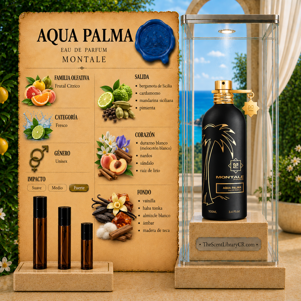 Imagen de notas de Montale Aqua Palma