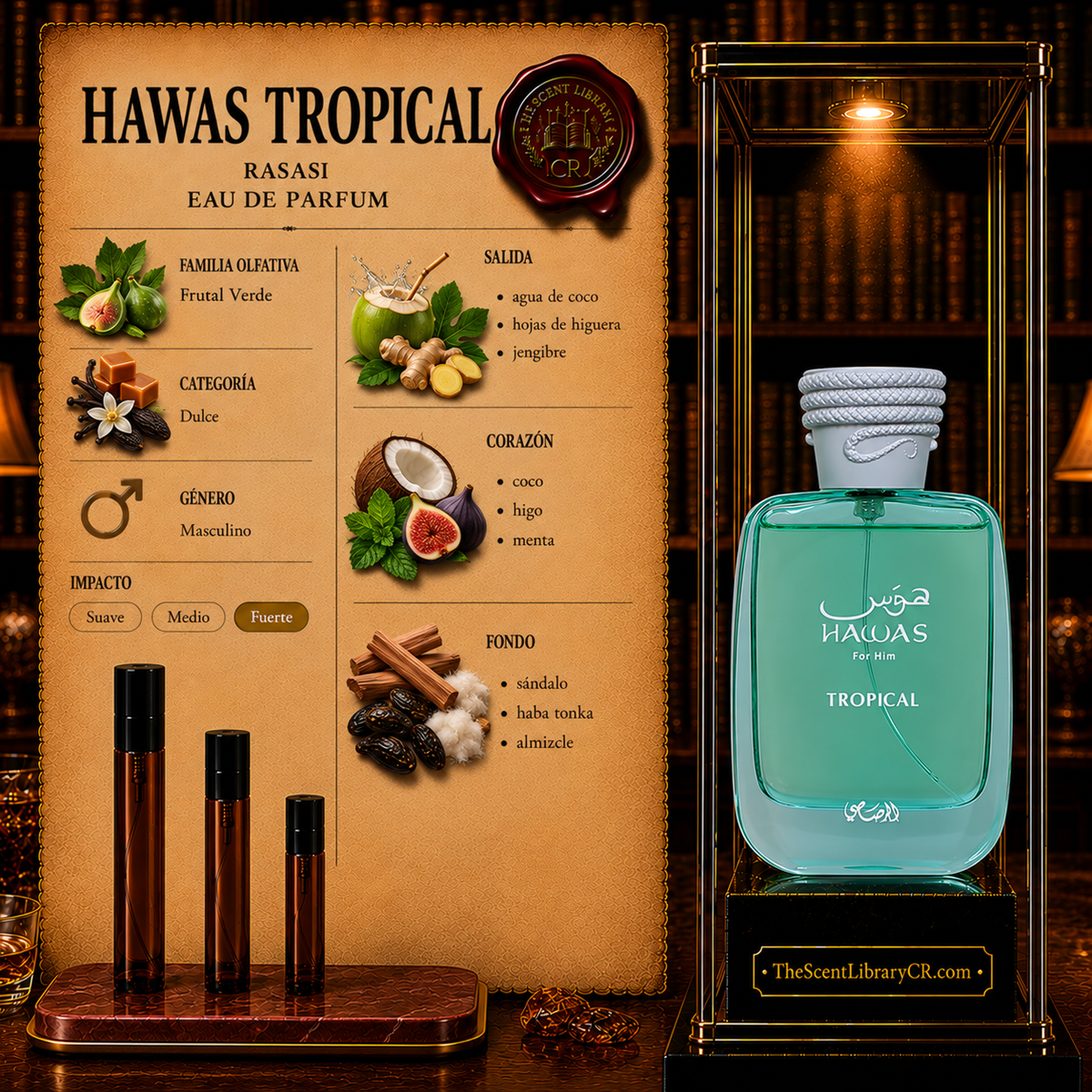 Imagen de notas de Rasasi Hawas Tropical