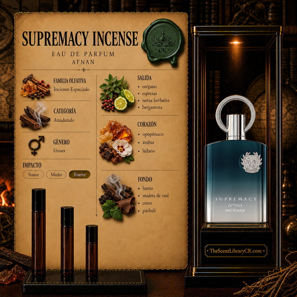 Imagen de notas de Afnan Supremacy Incense
