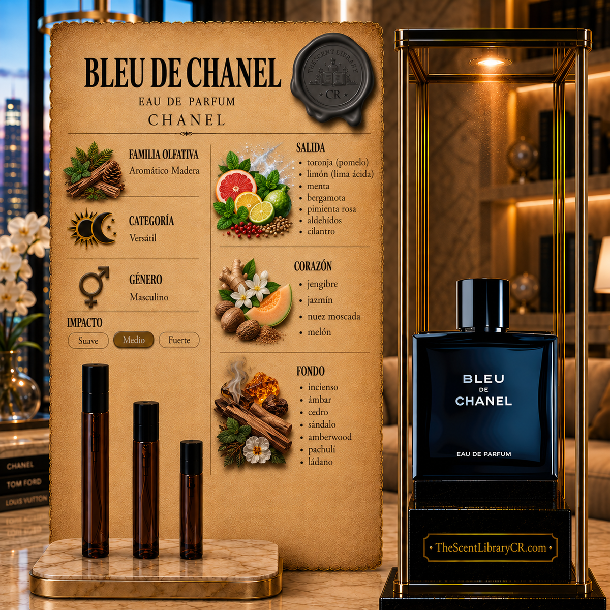 Imagen de notas de Chanel Bleu De Chanel EDP