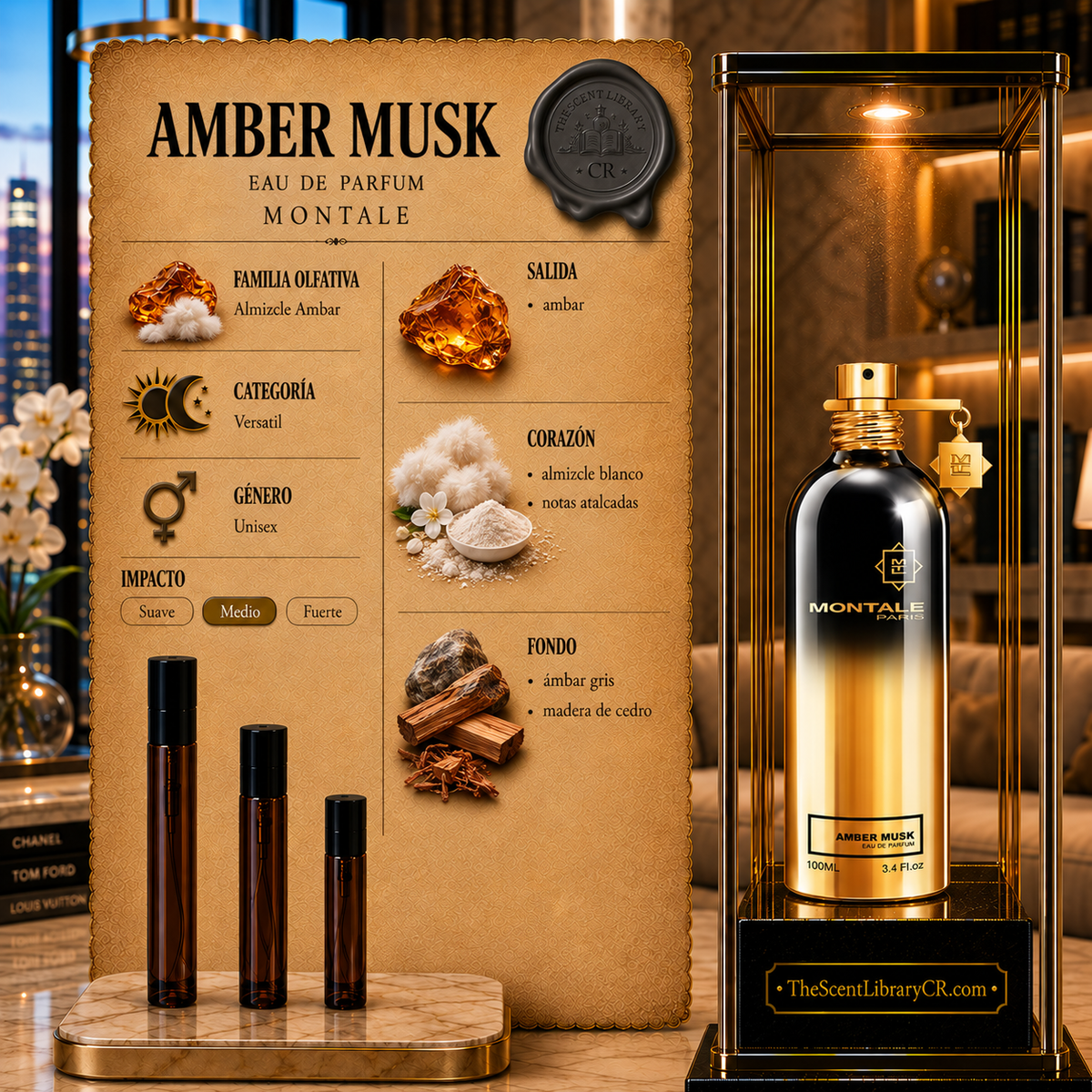 Imagen de notas de Montale Amber Musk